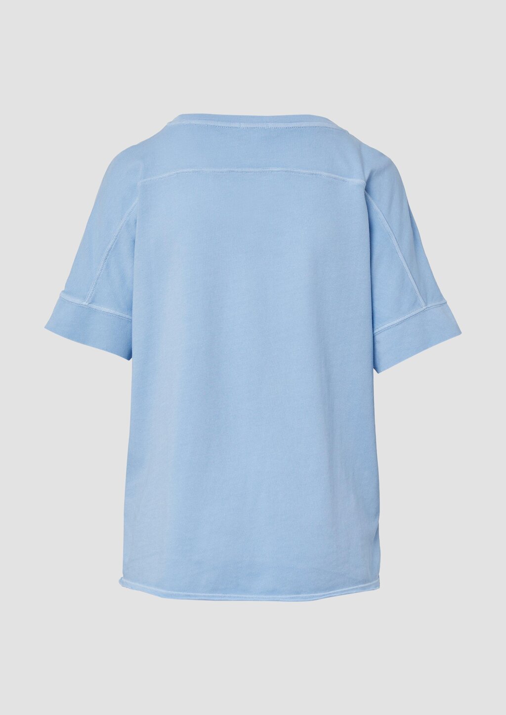 Gewaschenes T-Shirt mit Ziernähten im Relaxed Fit