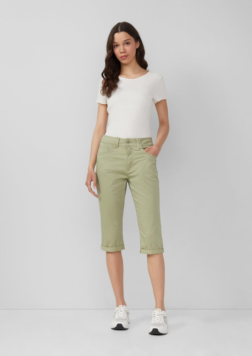 Caprihose Catie / Slim Fit / Mid Rise