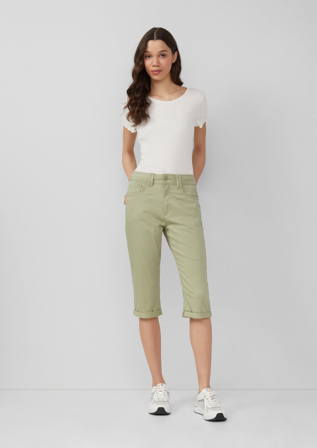 Caprihose Catie / Slim Fit / Mid Rise