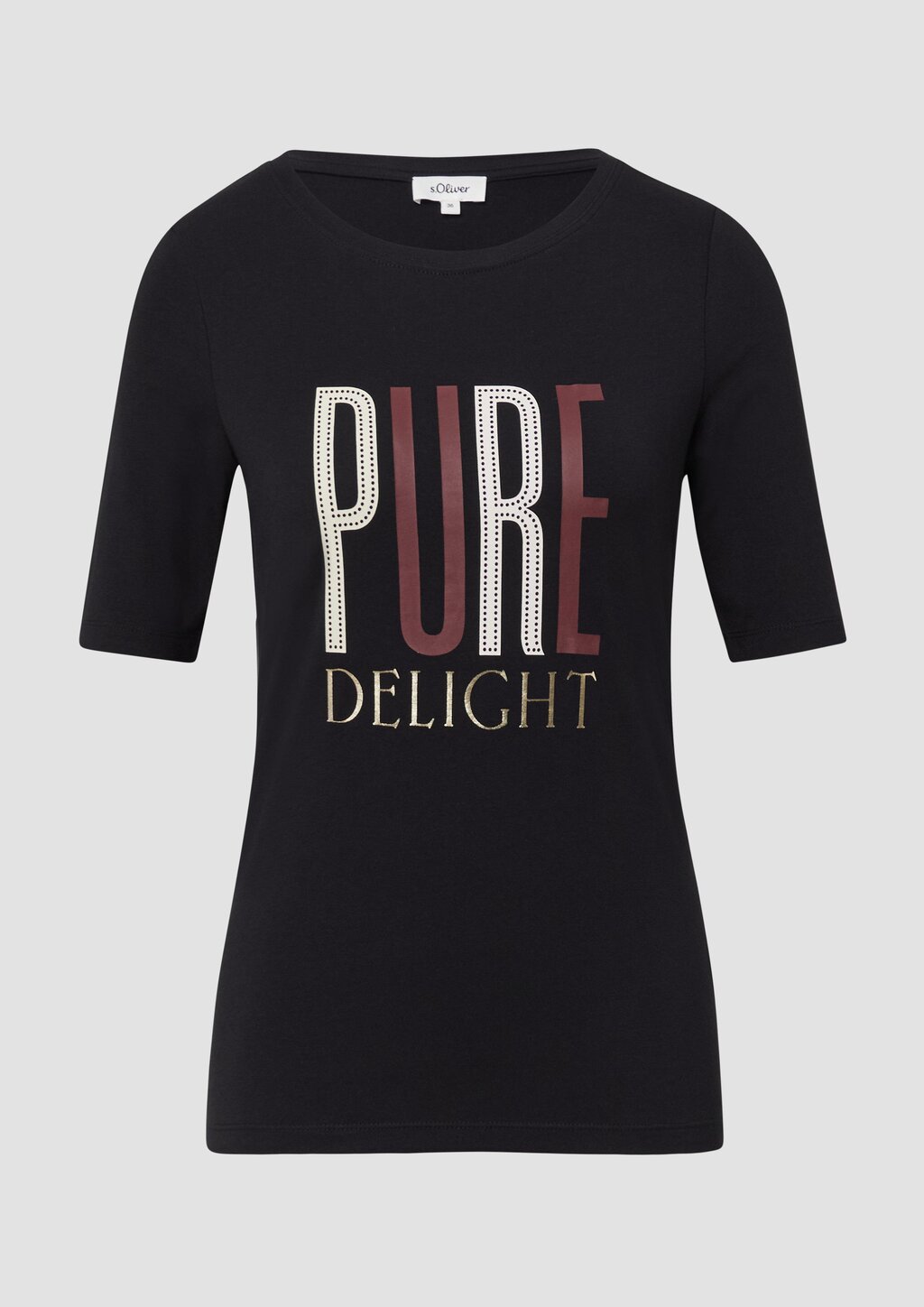 Jersey-T-Shirt im Slim Fit mit Frontprint