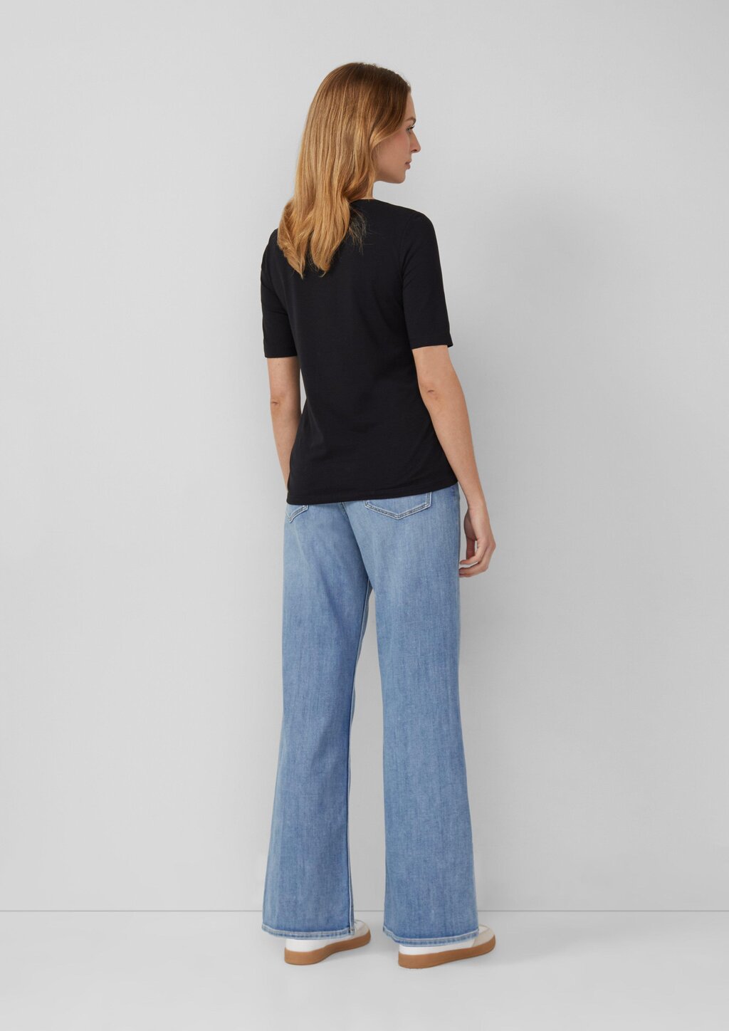 Jersey-T-Shirt im Slim Fit mit Frontprint