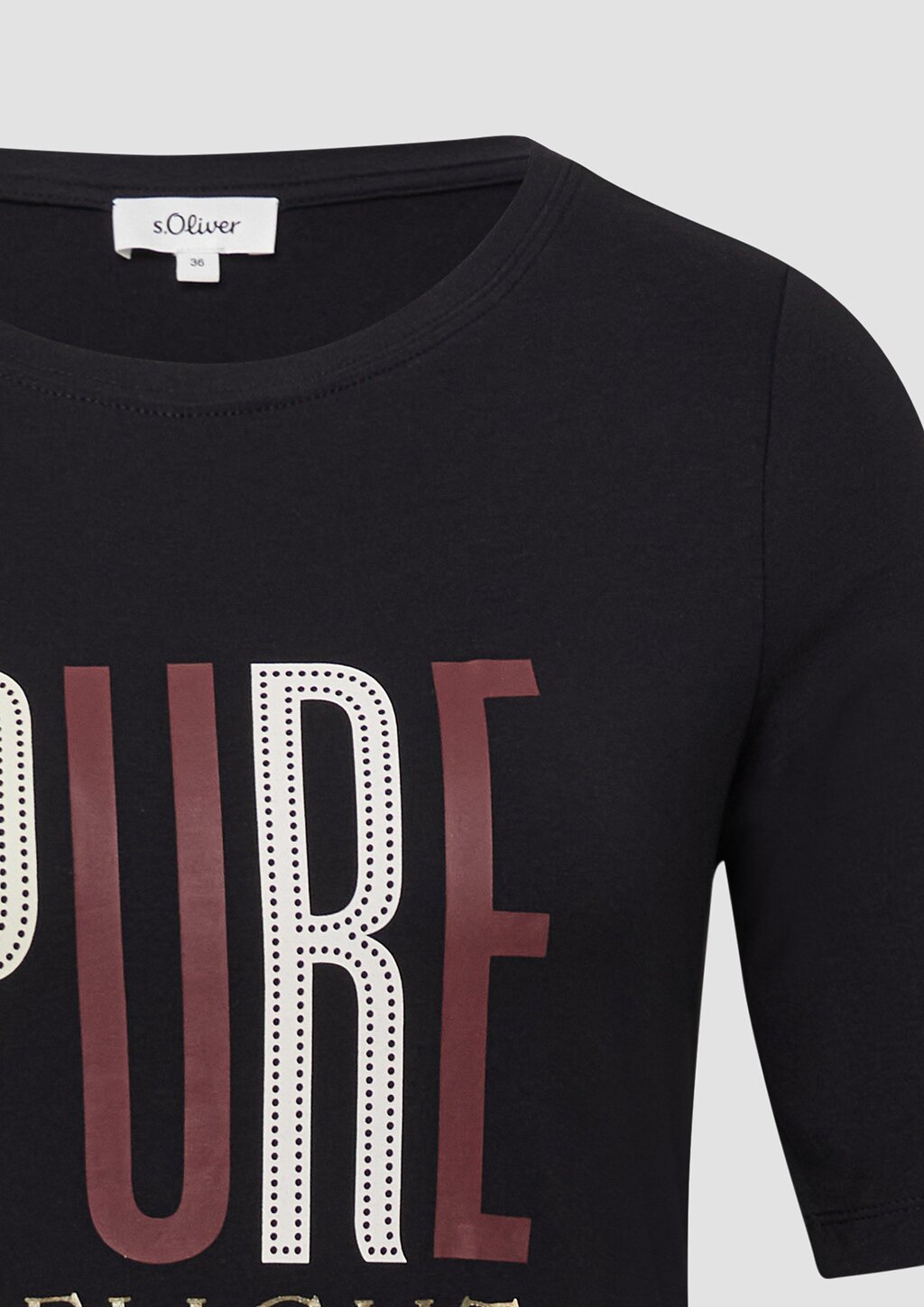 Jersey-T-Shirt im Slim Fit mit Frontprint