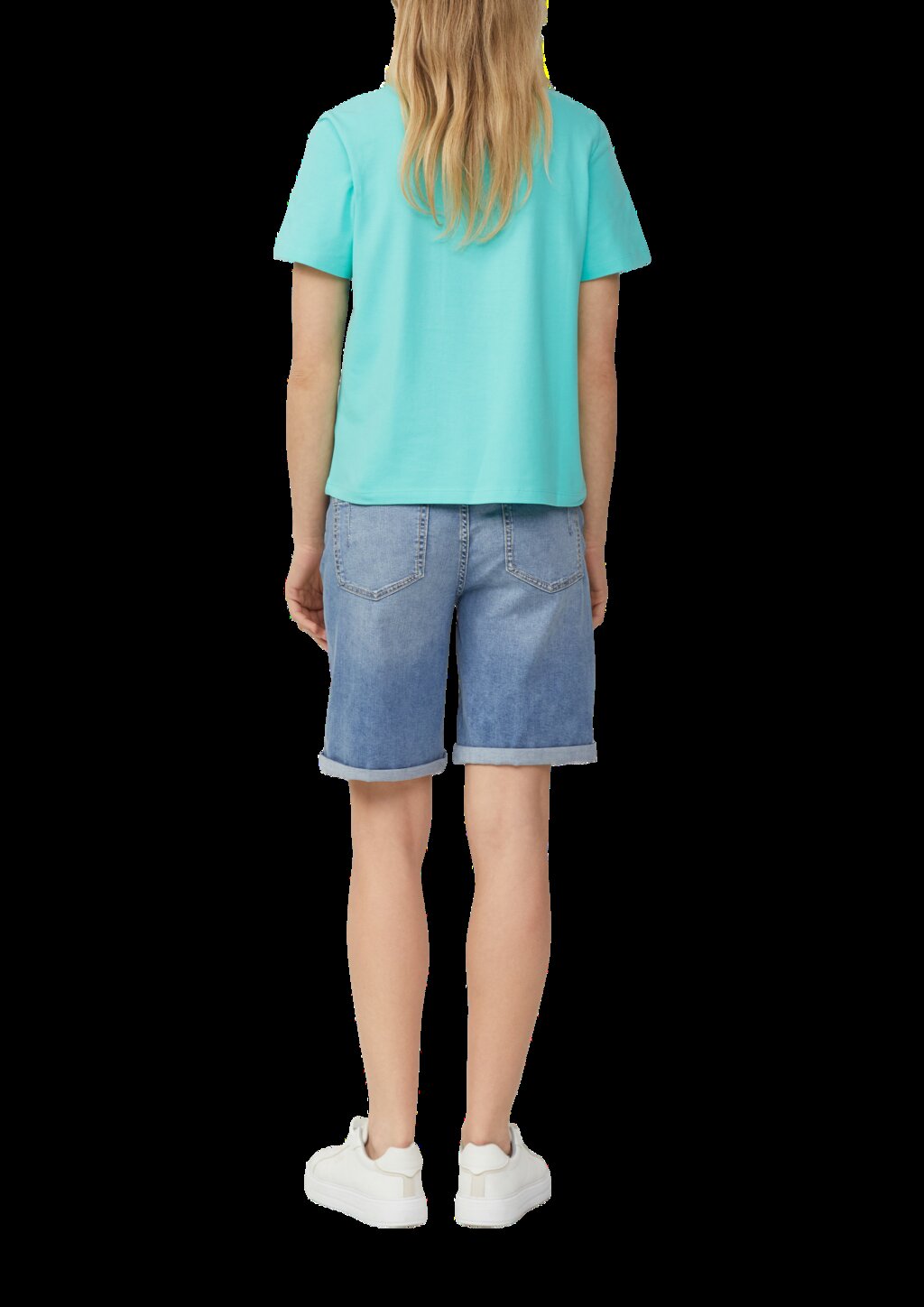 Verkürztes Poloshirt aus Baumwollpiqué