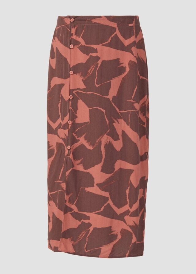 Midi-Rock aus Viskose