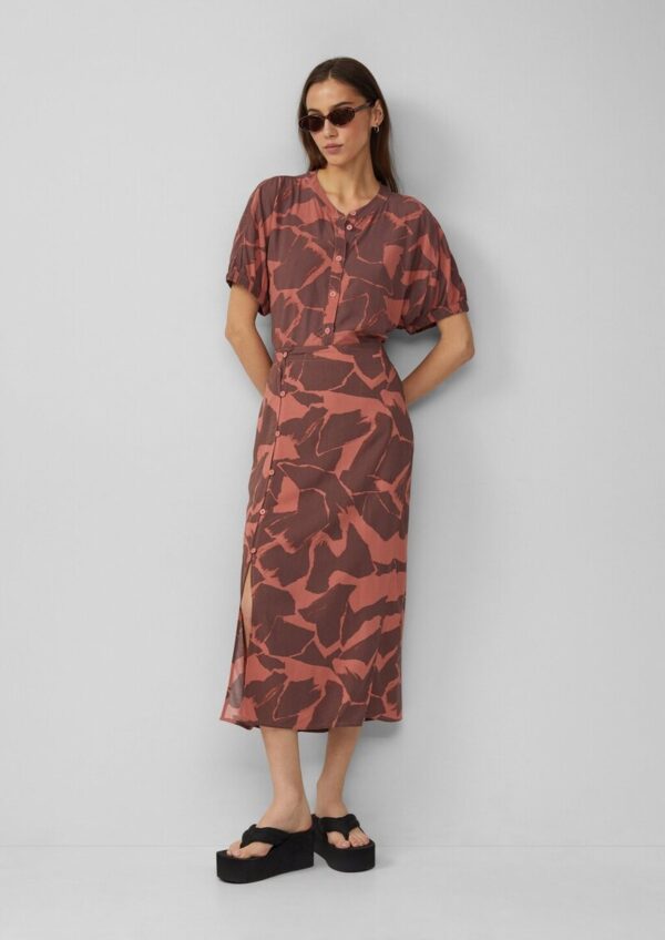 Midi-Rock aus Viskose