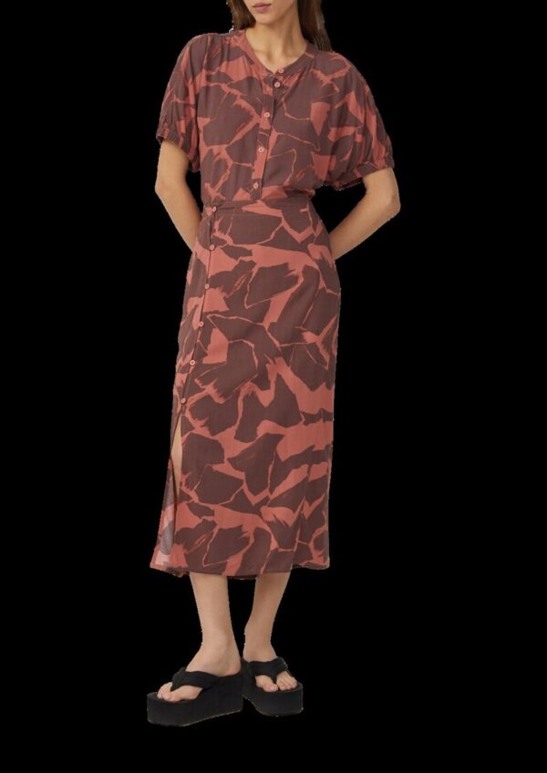 Midi-Rock aus Viskose