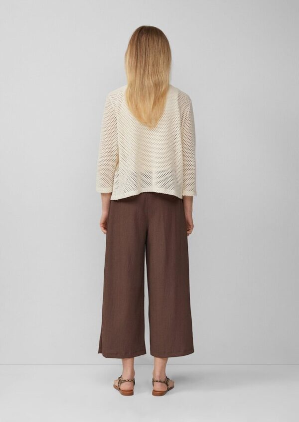 Transparenter Cardigan aus Ajourjersey