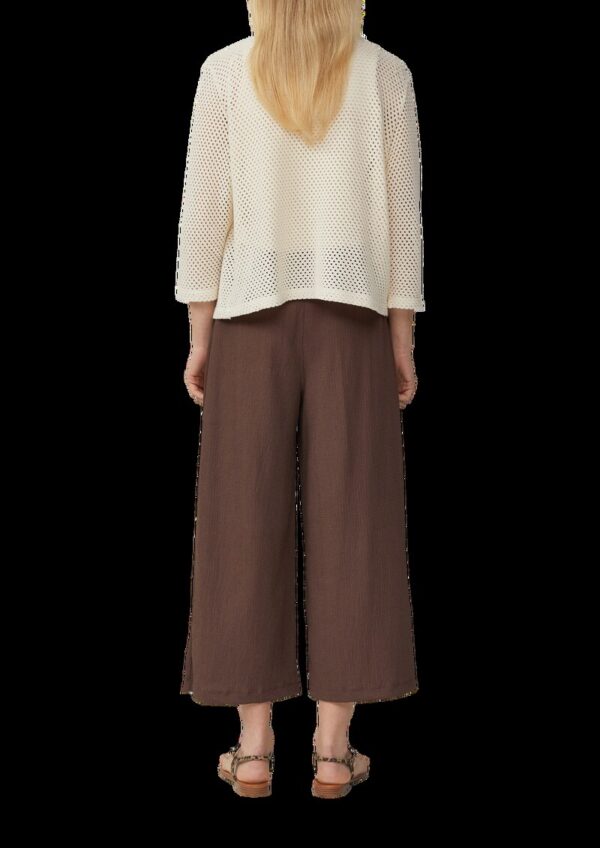 Transparenter Cardigan aus Ajourjersey