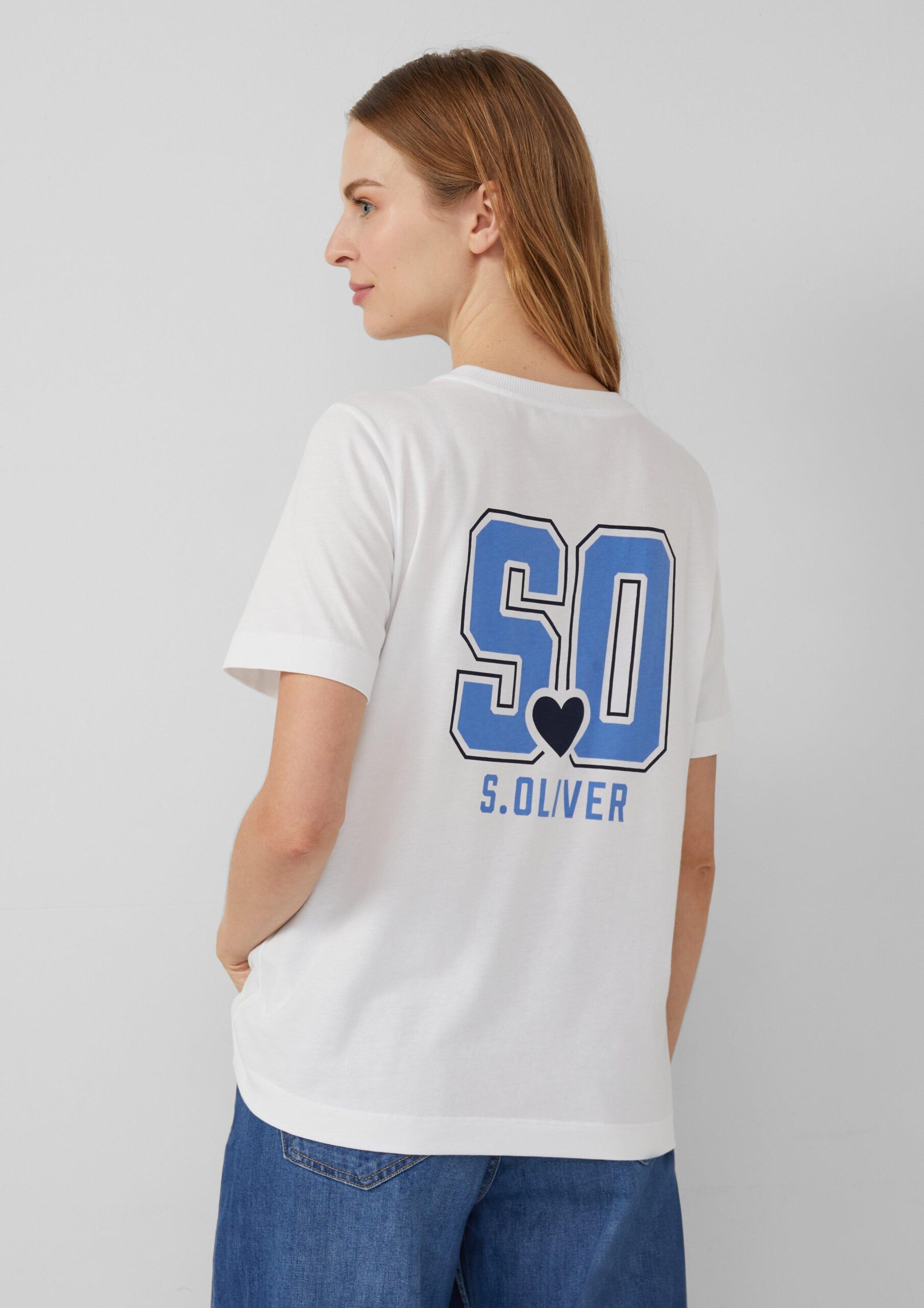 T-Shirt im Relaxed Fit mit Front- und Rückenprint