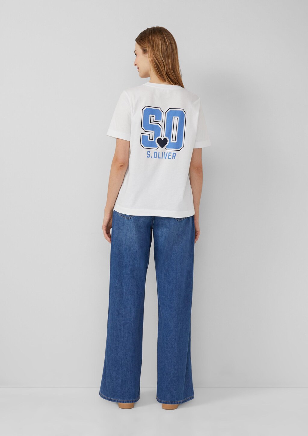 T-Shirt im Relaxed Fit mit Front- und Rückenprint