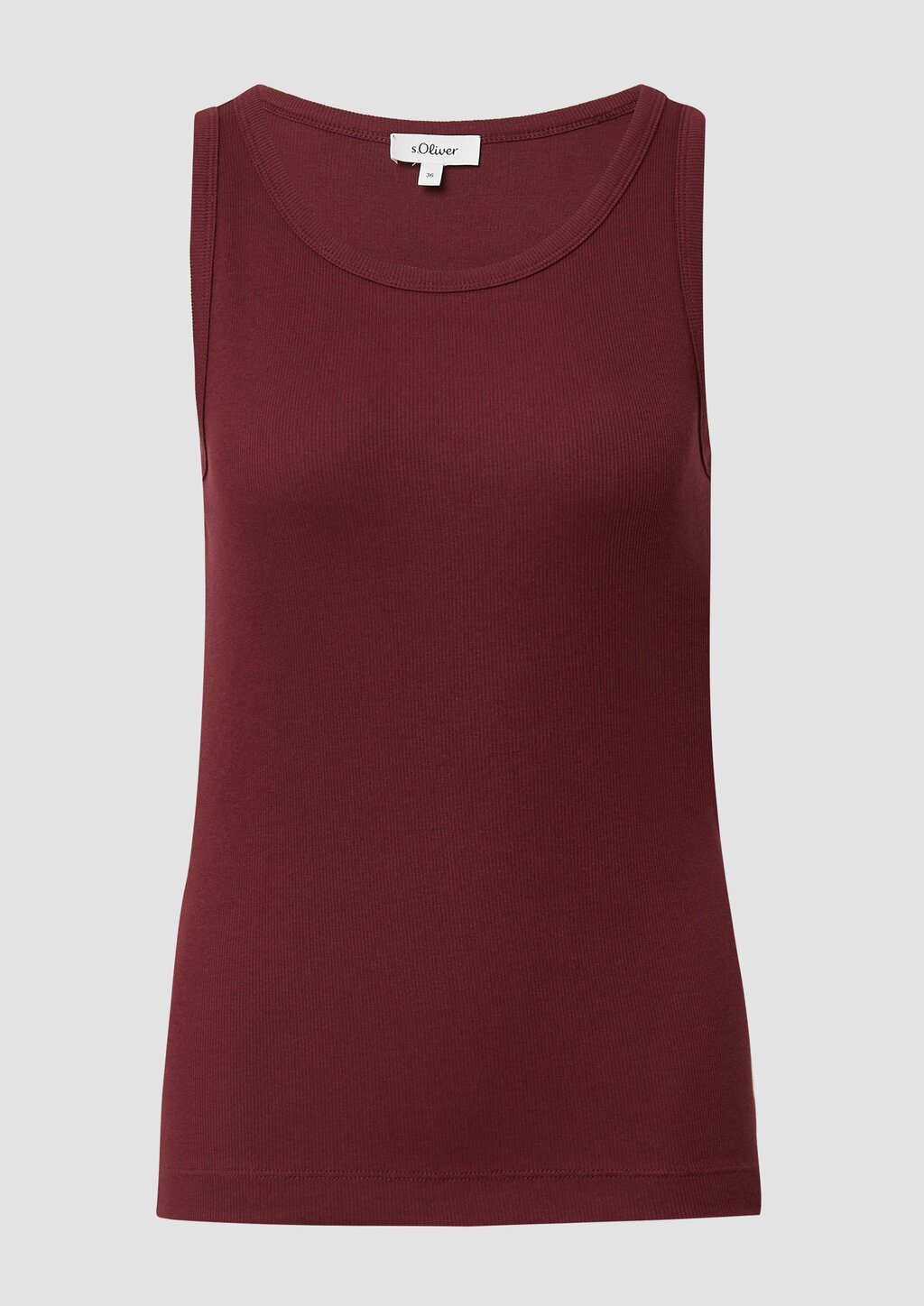 Weiches Slim-Fit-Top aus Rippware