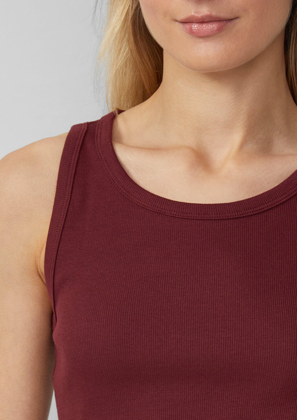 Weiches Slim-Fit-Top aus Rippware