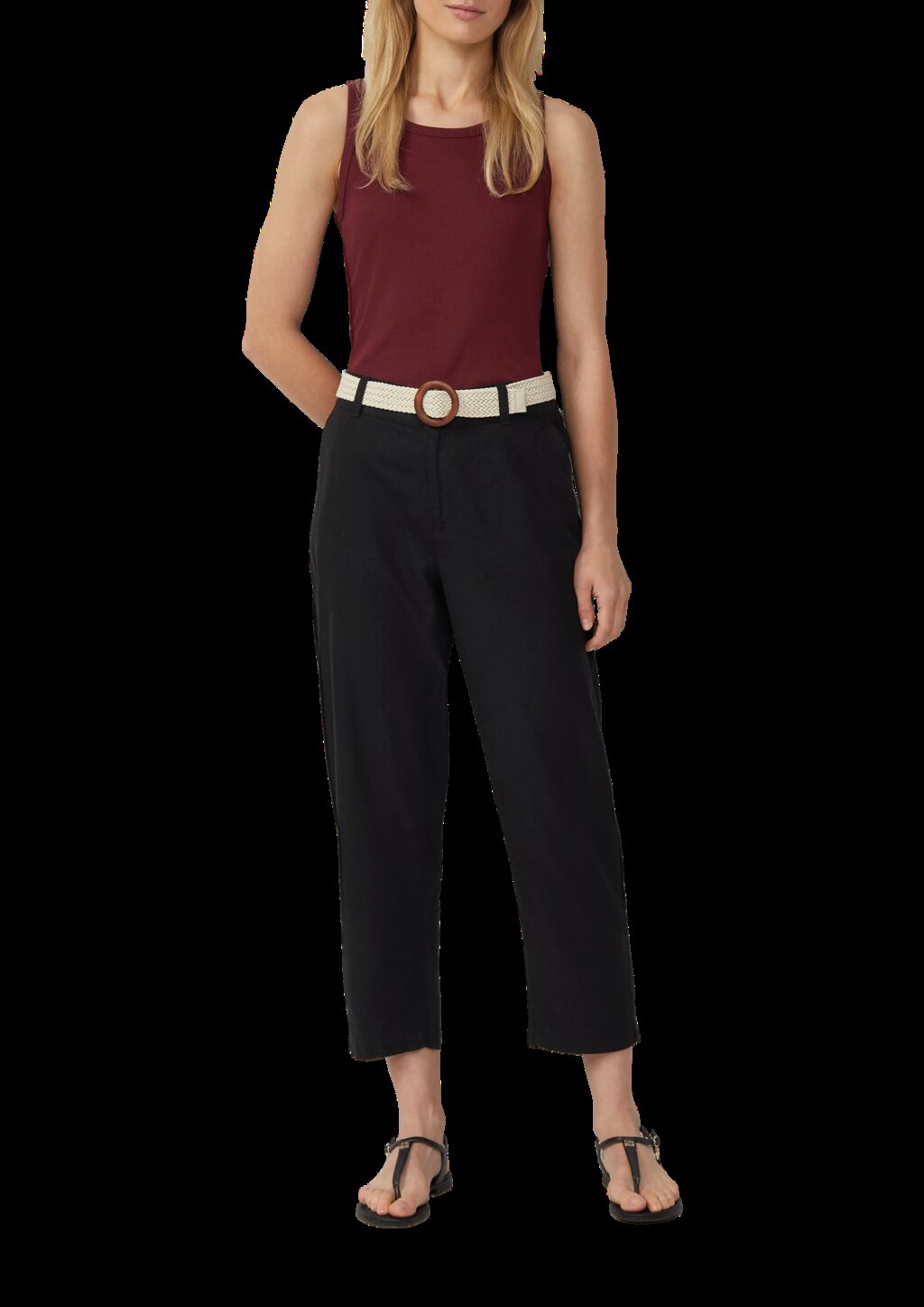 Weiches Slim-Fit-Top aus Rippware