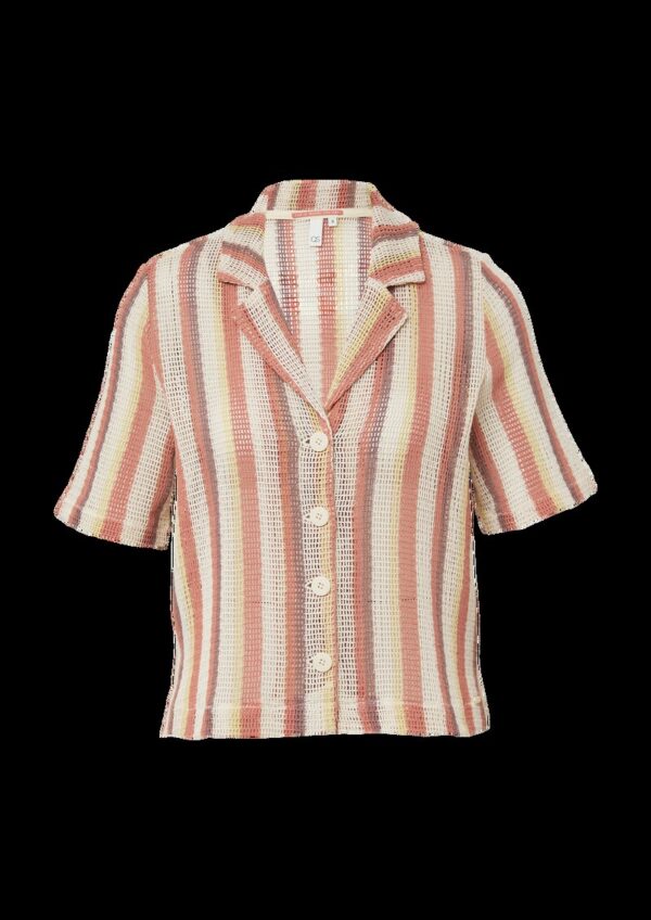 Verkürzte Bluse in Häkeloptik