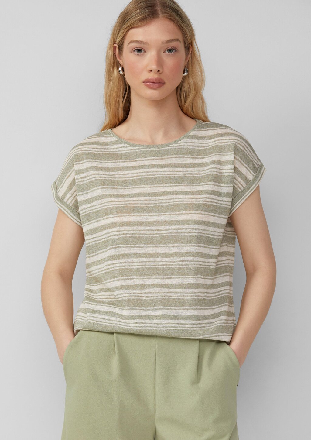 Ringelshirt aus Viskosemix