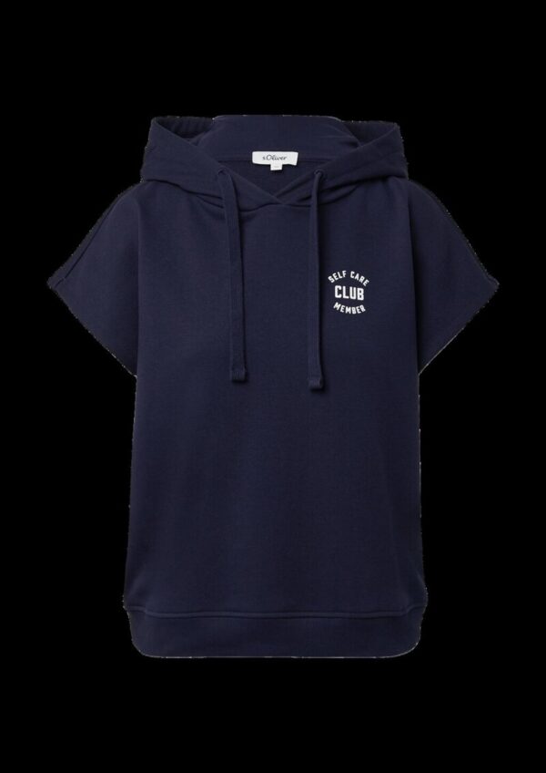 Sweatshirt mit Kapuze und überschnittenen Schultern