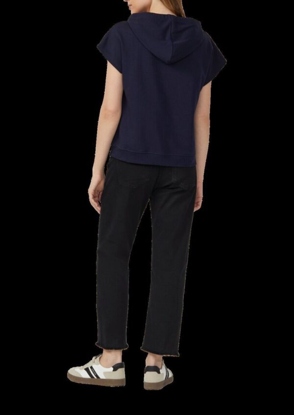 Sweatshirt mit Kapuze und überschnittenen Schultern