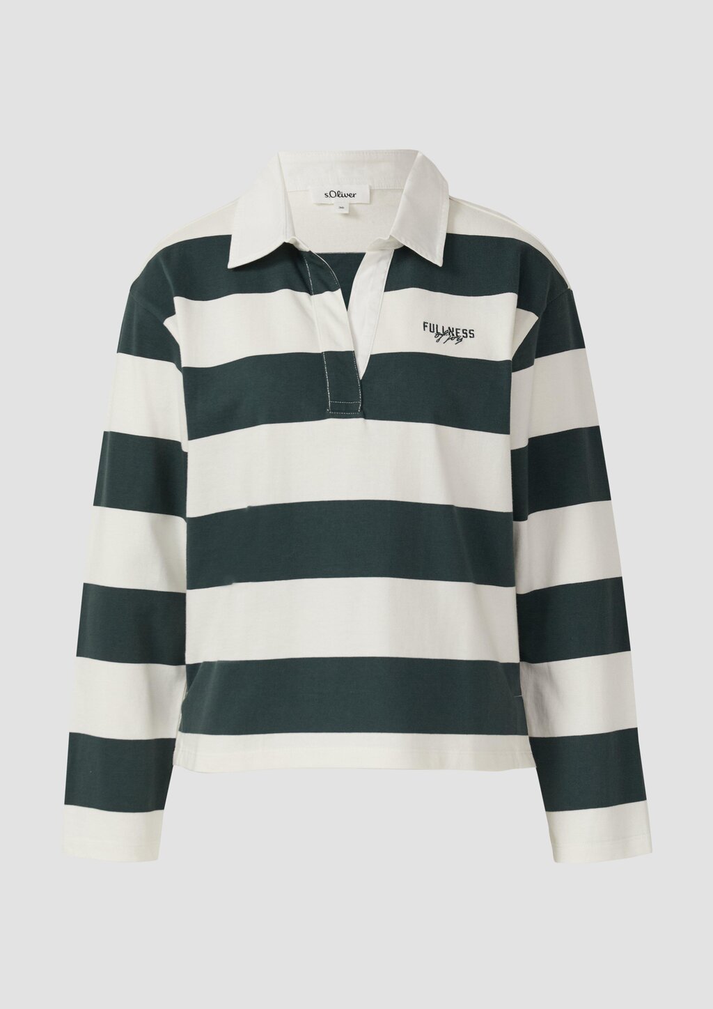 Shirt im Polo-Stil mit Stickerei