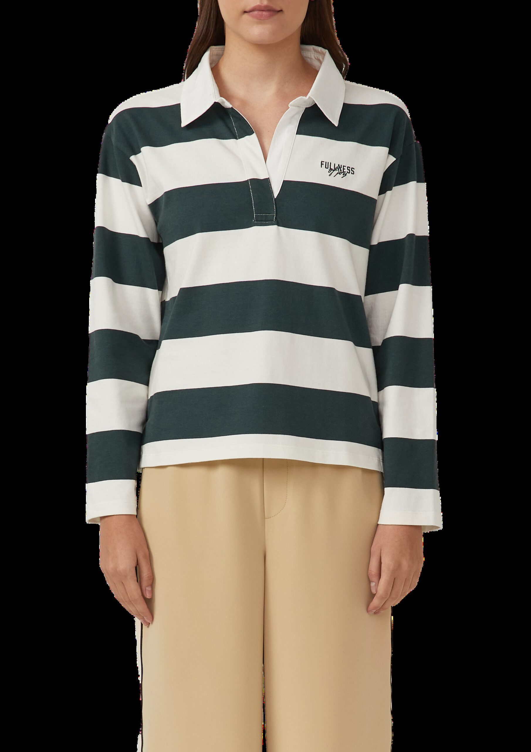 Shirt im Polo-Stil mit Stickerei