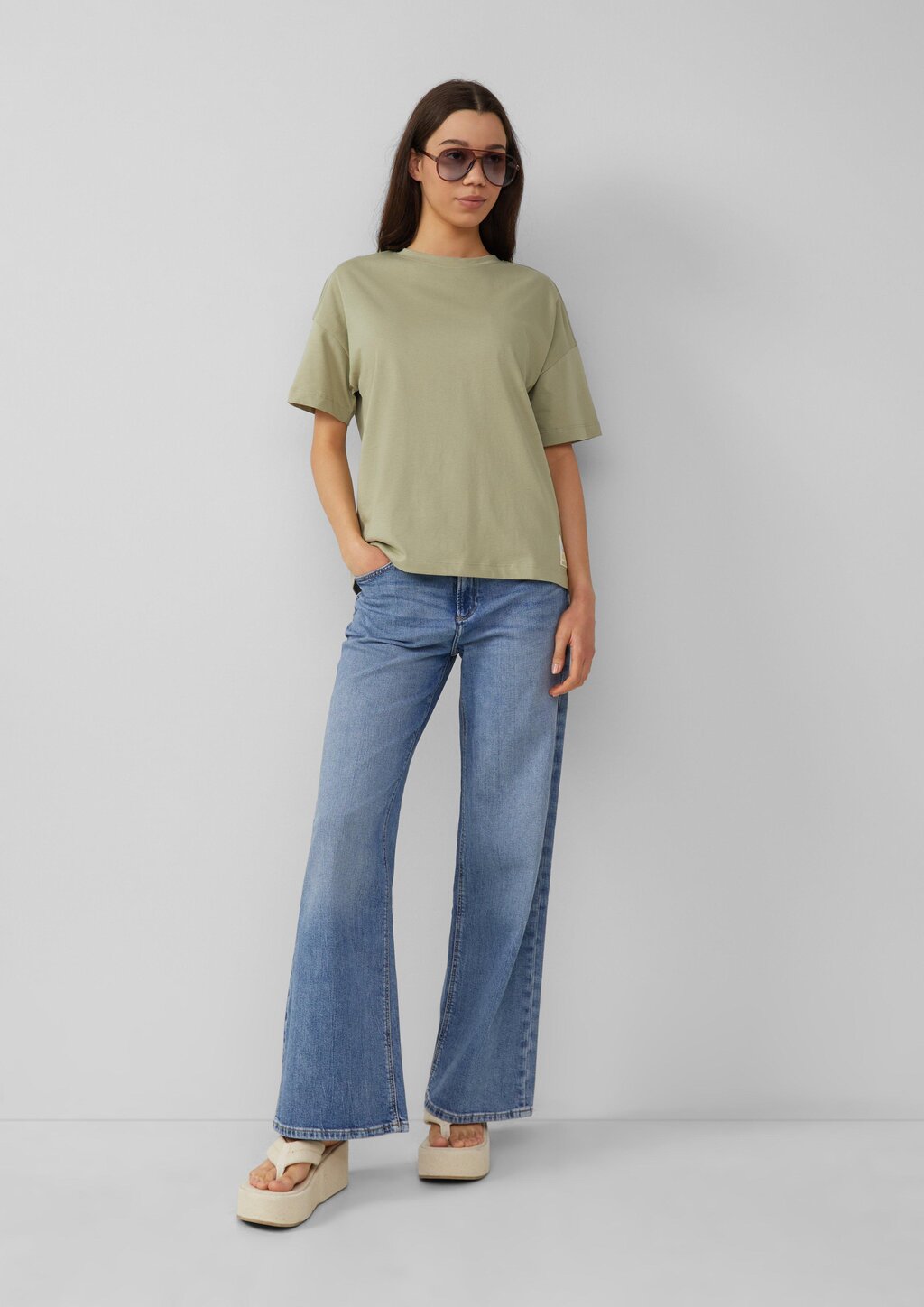 Uni-Shirt im Loose Fit