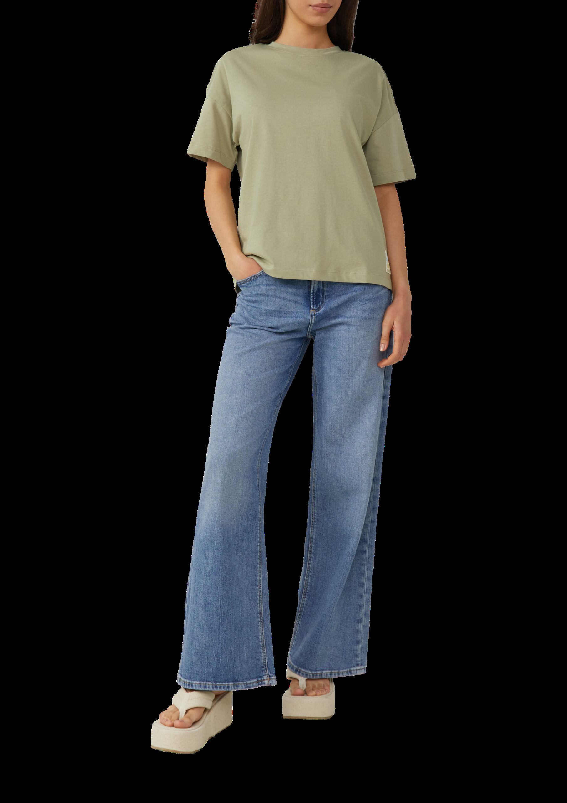 Uni-Shirt im Loose Fit