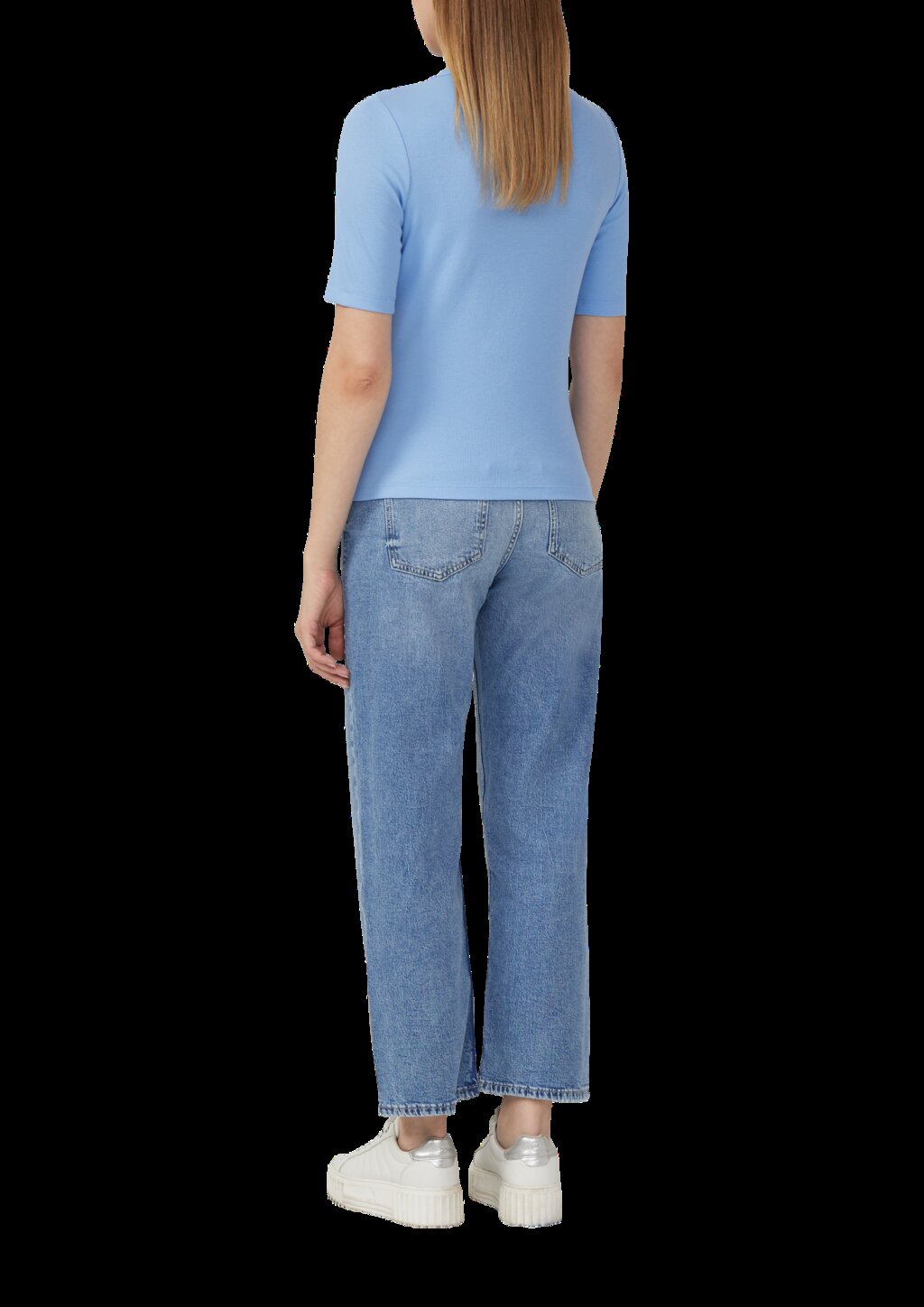 Ripp-Shirt im Slim Fit