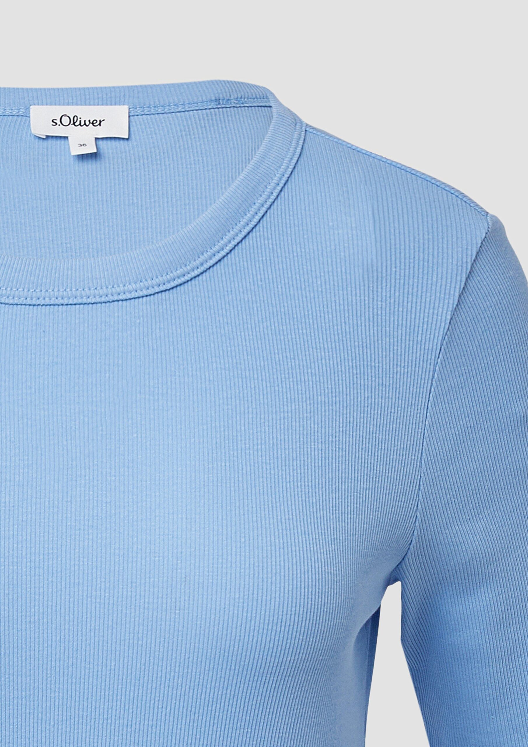 Ripp-Shirt im Slim Fit