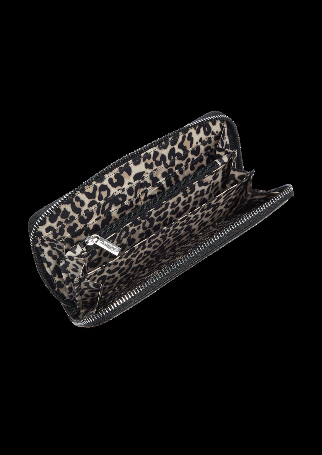 Portemonnaie aus Lederimitat mit Leo-Futter