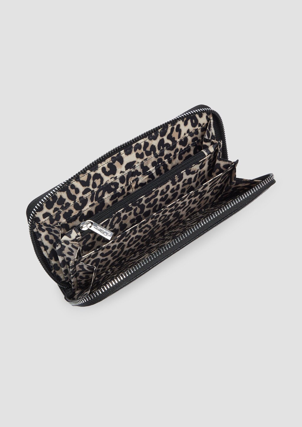 Portemonnaie aus Lederimitat mit Leo-Futter