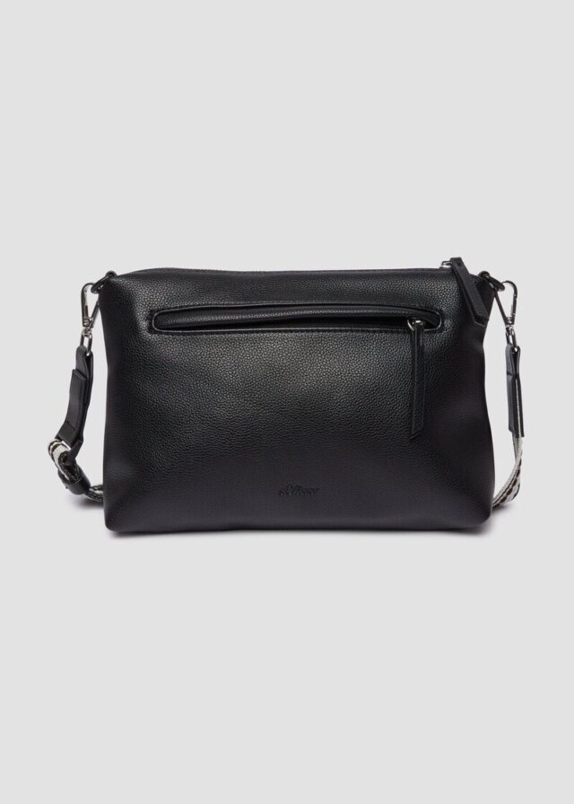 City-Bag aus Lederimitat mit abnehmbarem Schultergurt