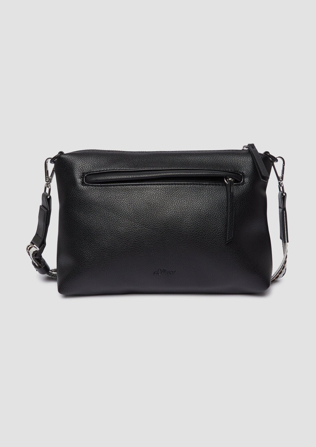 City-Bag aus Lederimitat mit abnehmbarem Schultergurt