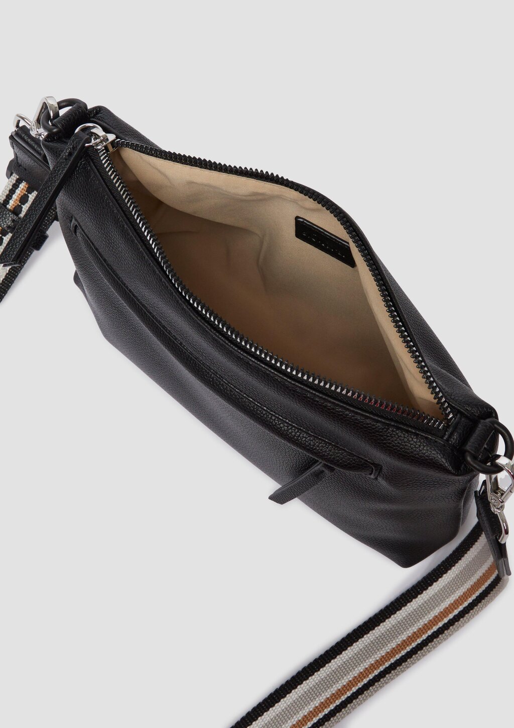 City-Bag aus Lederimitat mit abnehmbarem Schultergurt