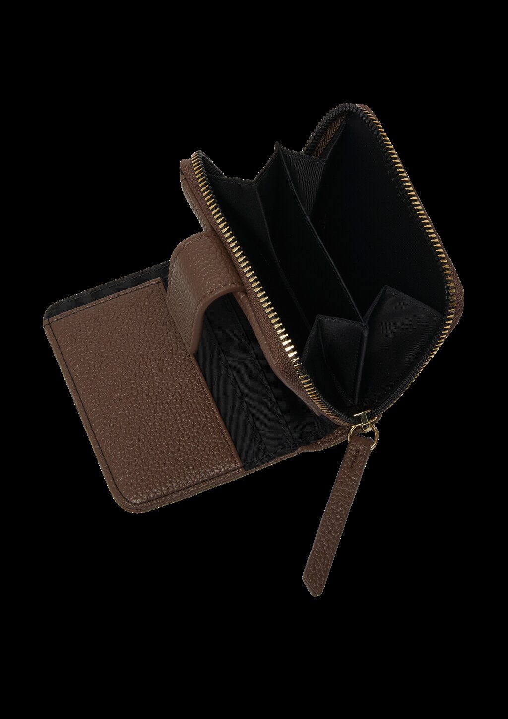 Brieftasche aus Lederimitat mit Münzfach und Kartenfächern