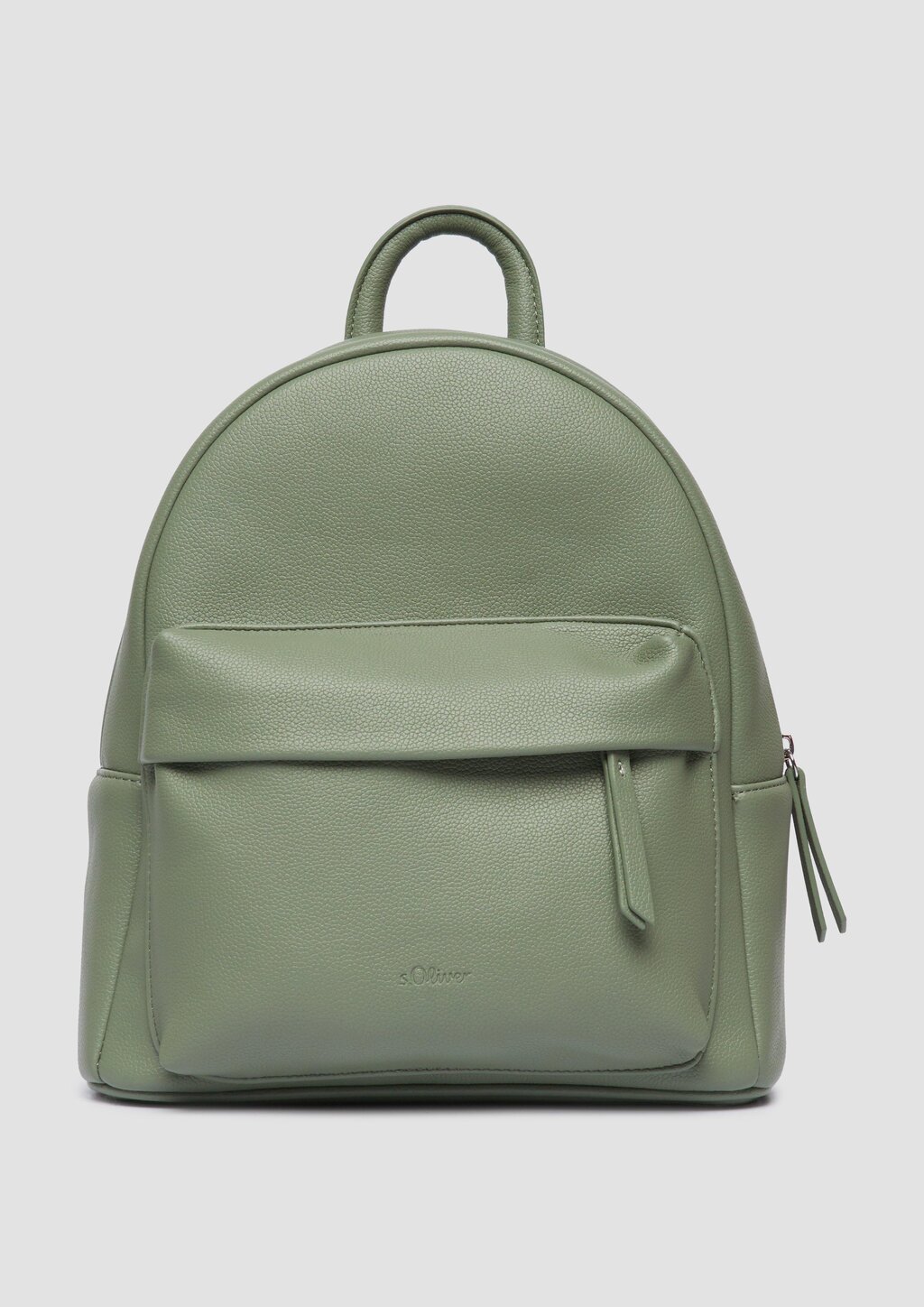 Hochwertiger Lederrucksack mit Logo-Prägung und längenverstellbarem Schulterriemen