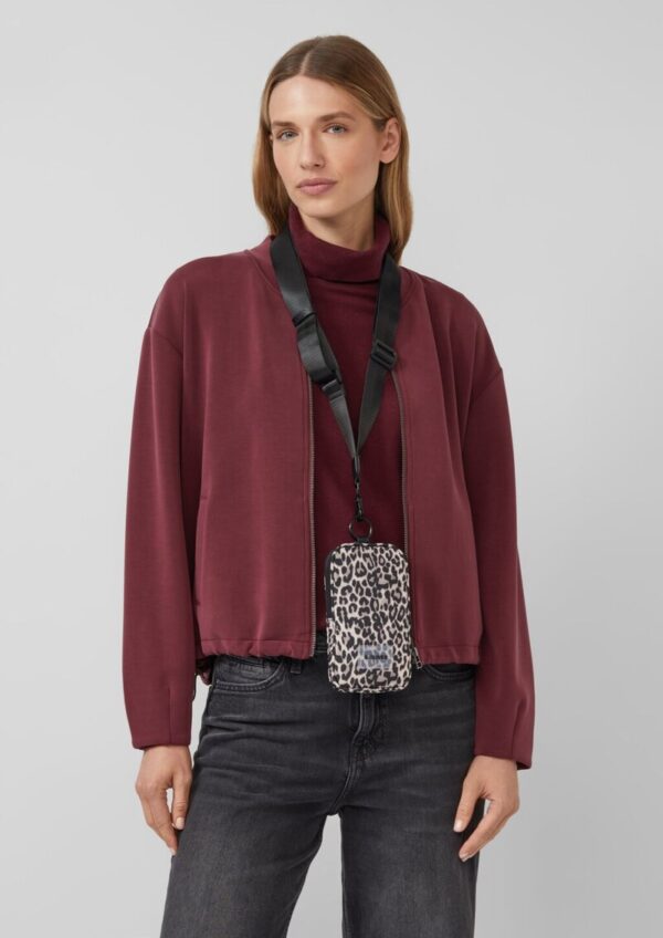 Handy-Tasche aus Nylon mit Leo-Print