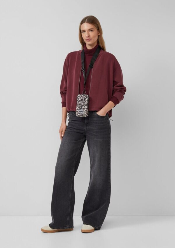 Handy-Tasche aus Nylon mit Leo-Print