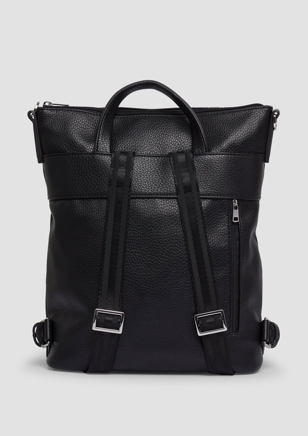 Rucksack in Leder-Optik mit längenverstellbarem Gurt