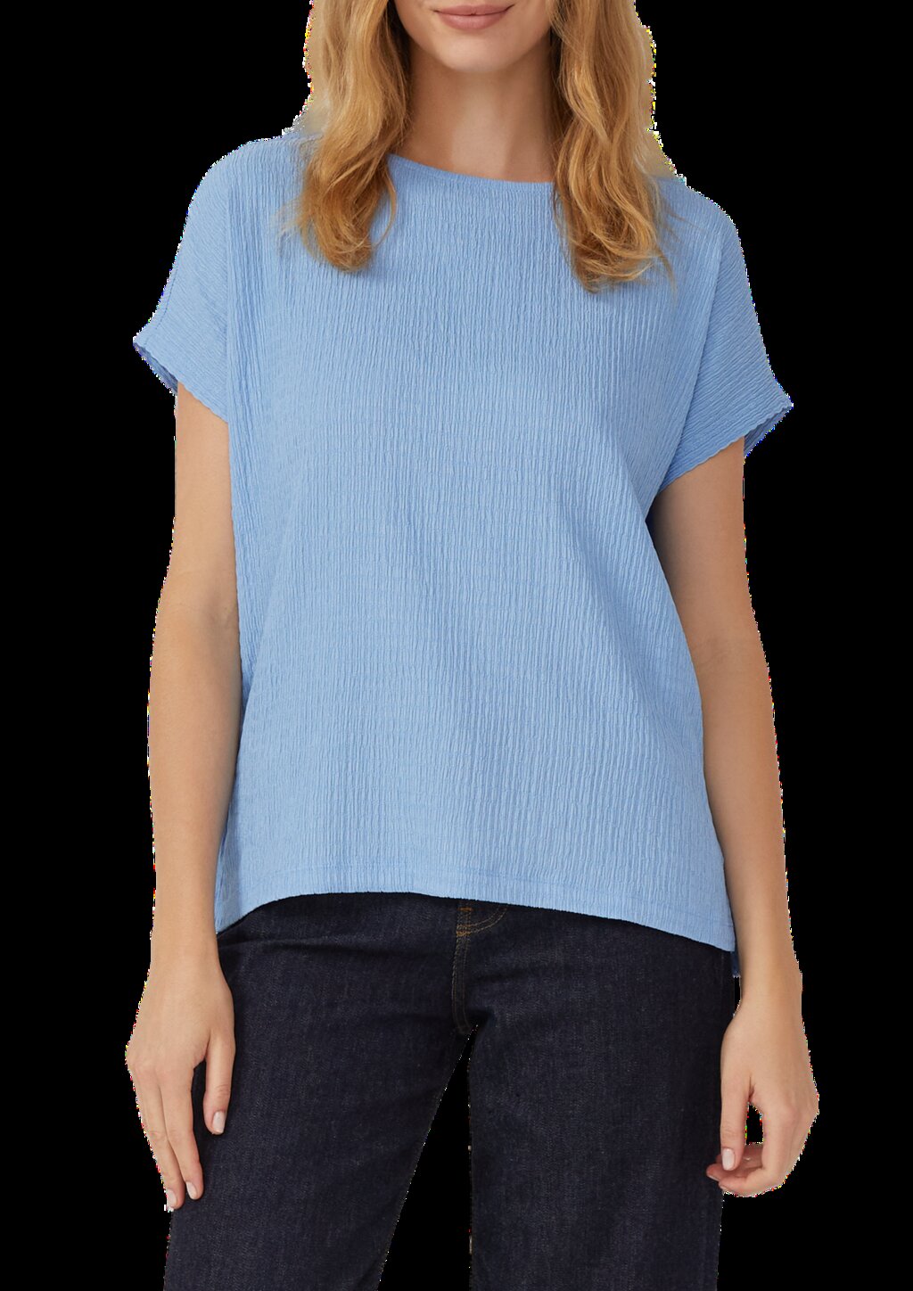 Strukturiertes T-Shirt im Relaxed Fit