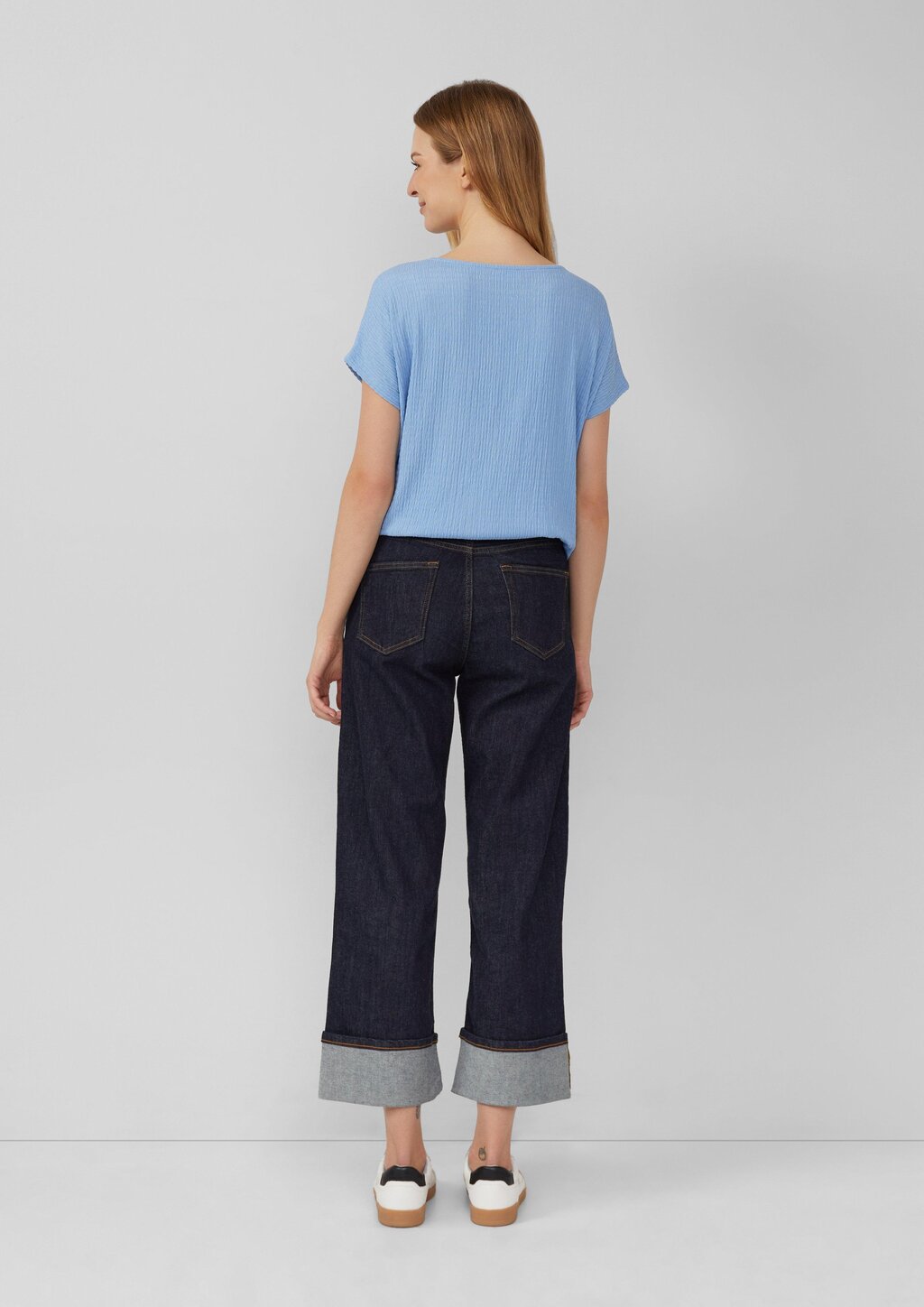 Strukturiertes T-Shirt im Relaxed Fit