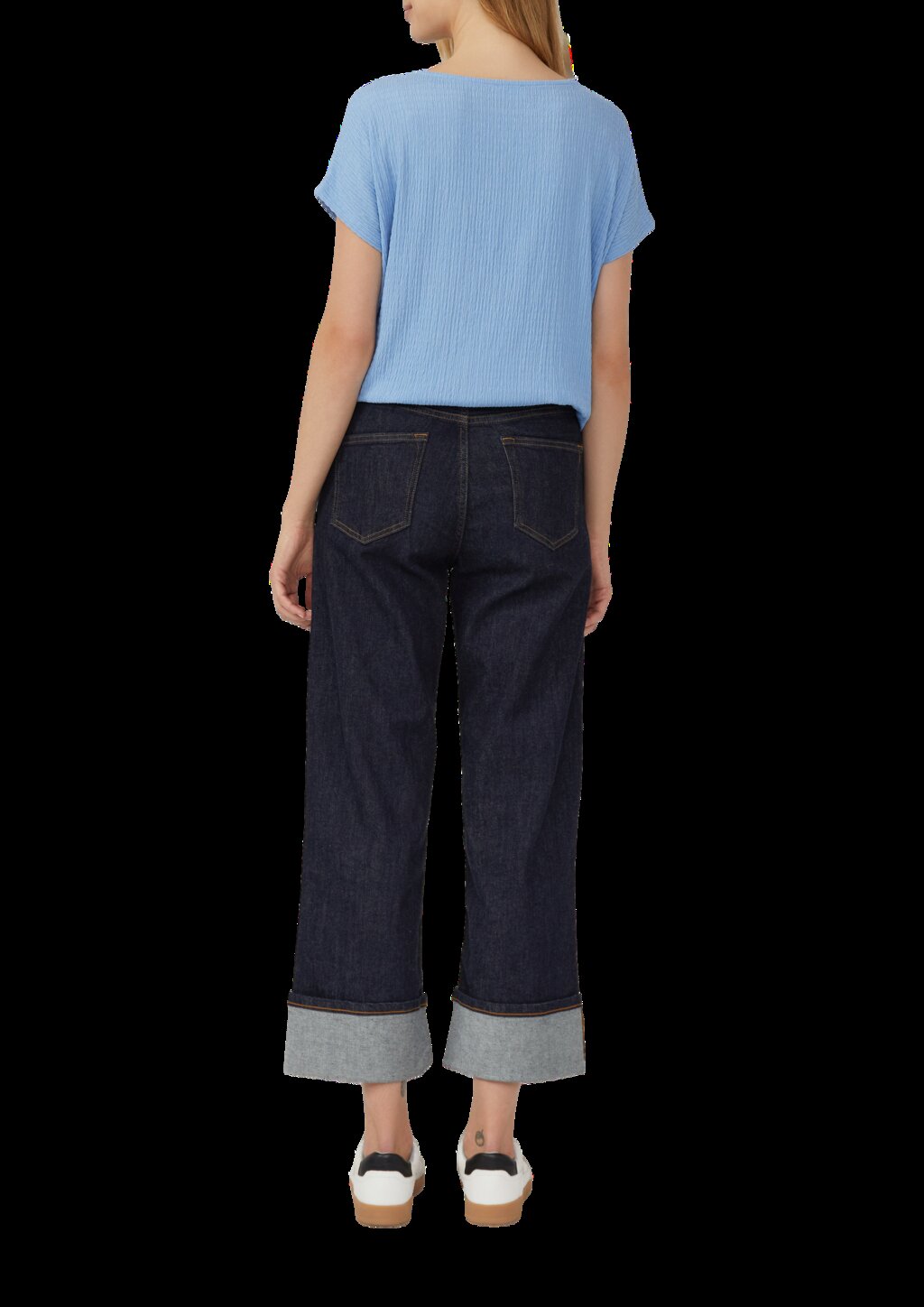 Strukturiertes T-Shirt im Relaxed Fit