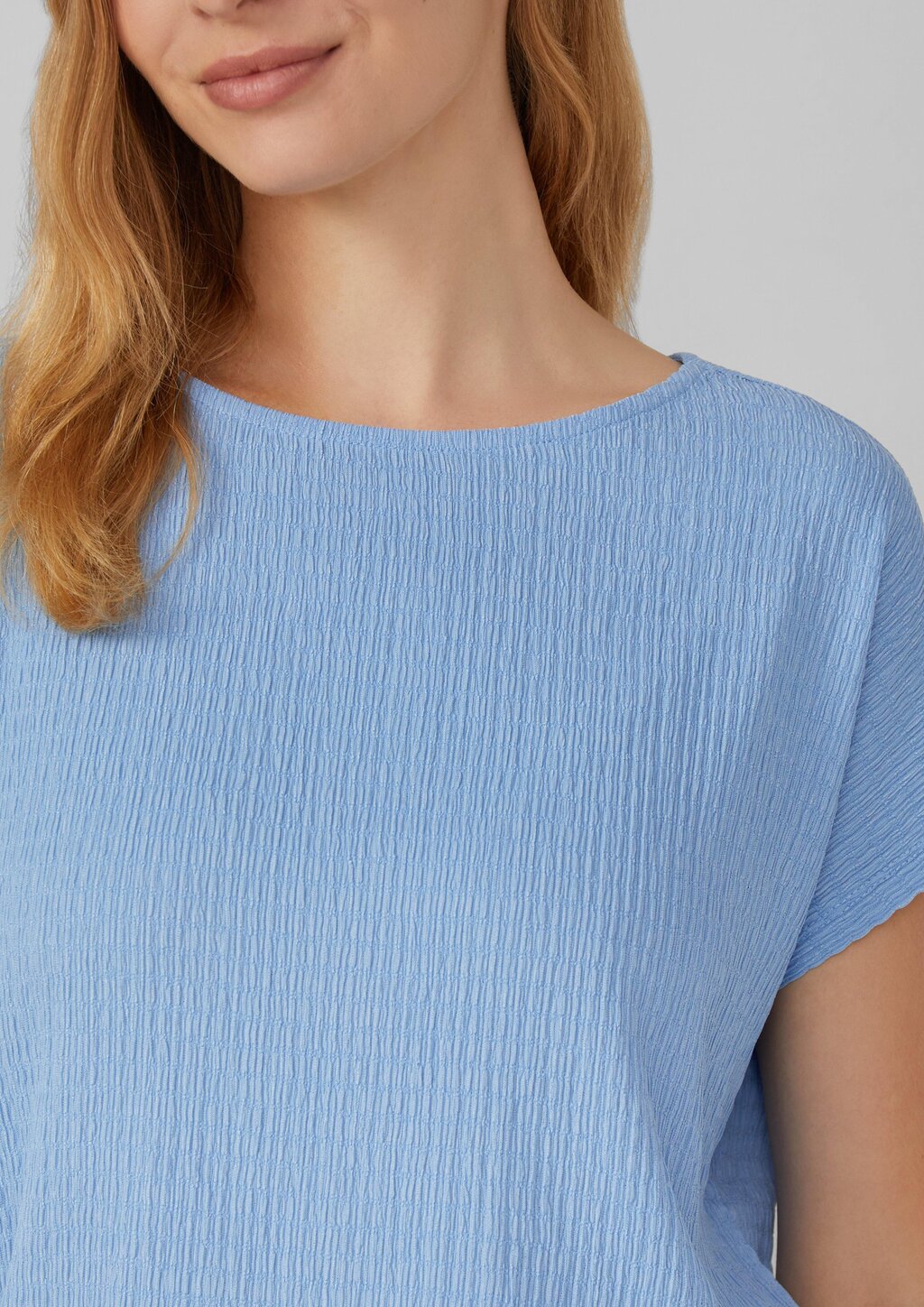 Strukturiertes T-Shirt im Relaxed Fit