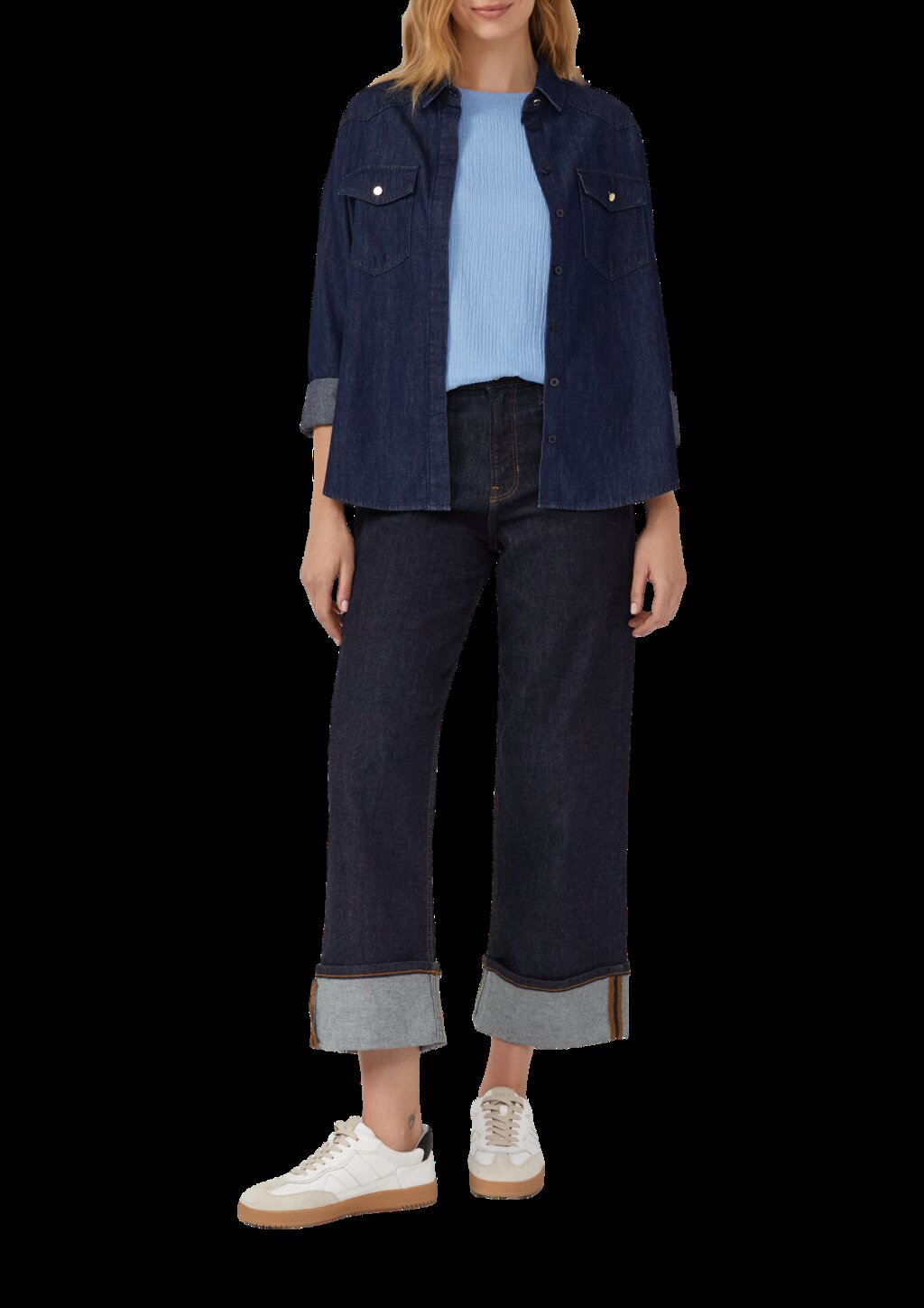 Strukturiertes T-Shirt im Relaxed Fit