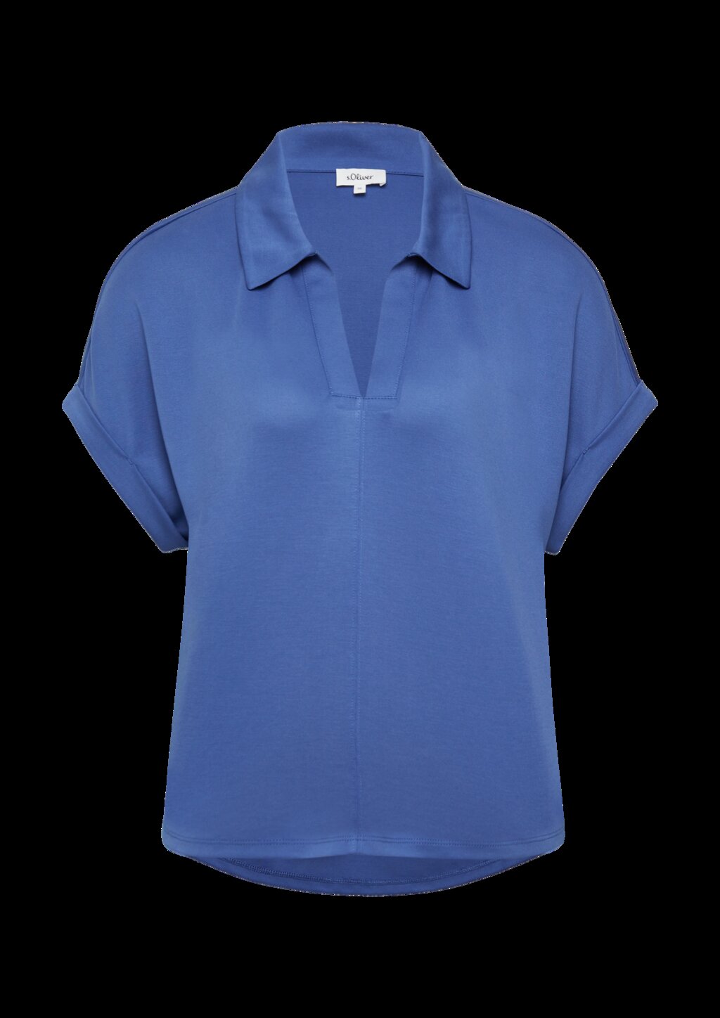 Verkürztes Shirt mit Polokragen