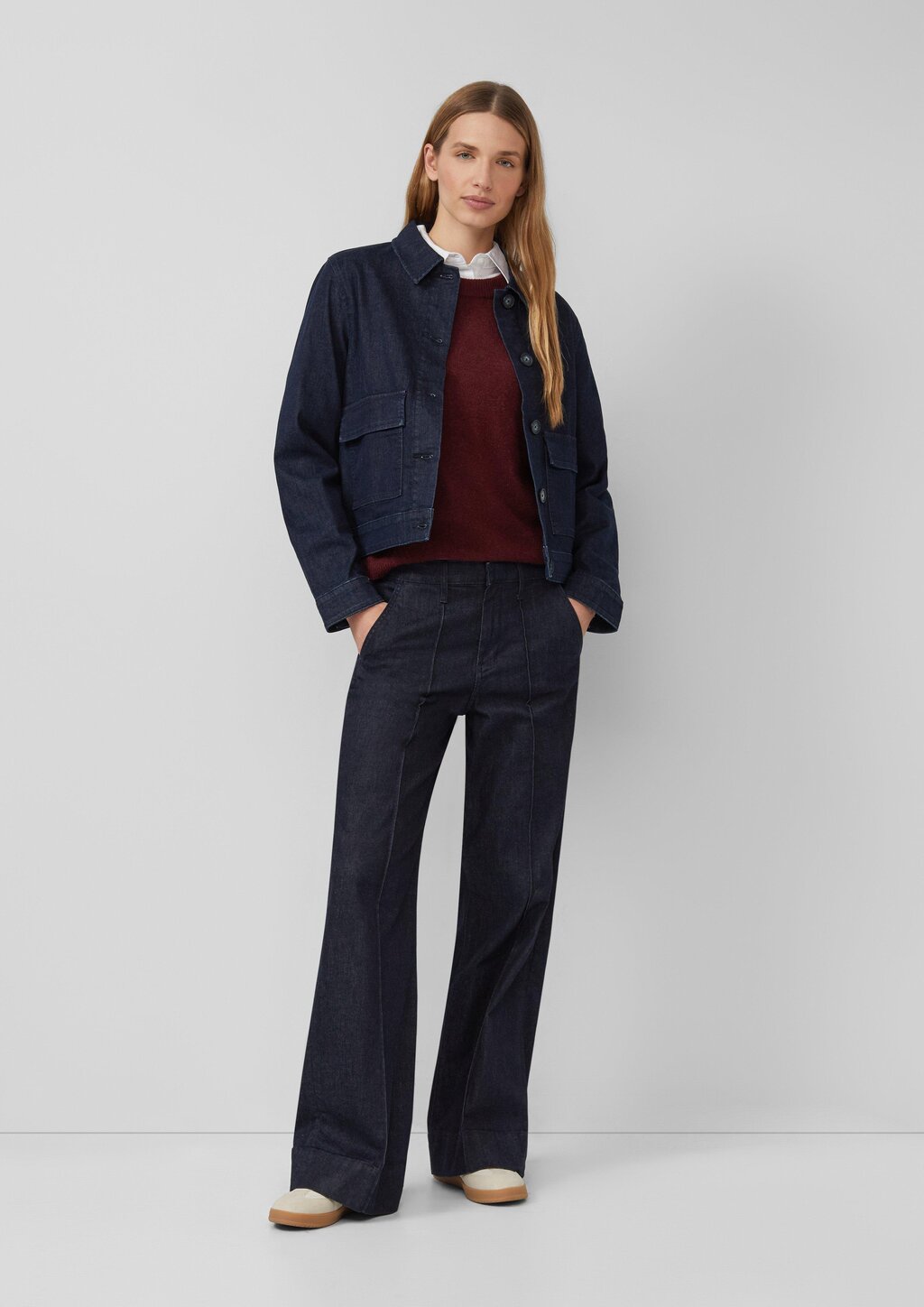 Kurzarmpullover aus Alpakamix