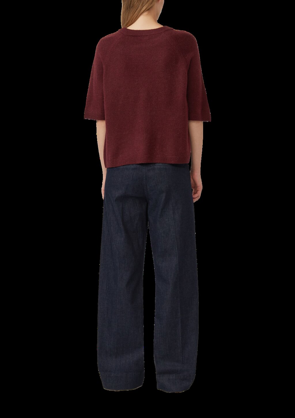 Kurzarmpullover aus Alpakamix