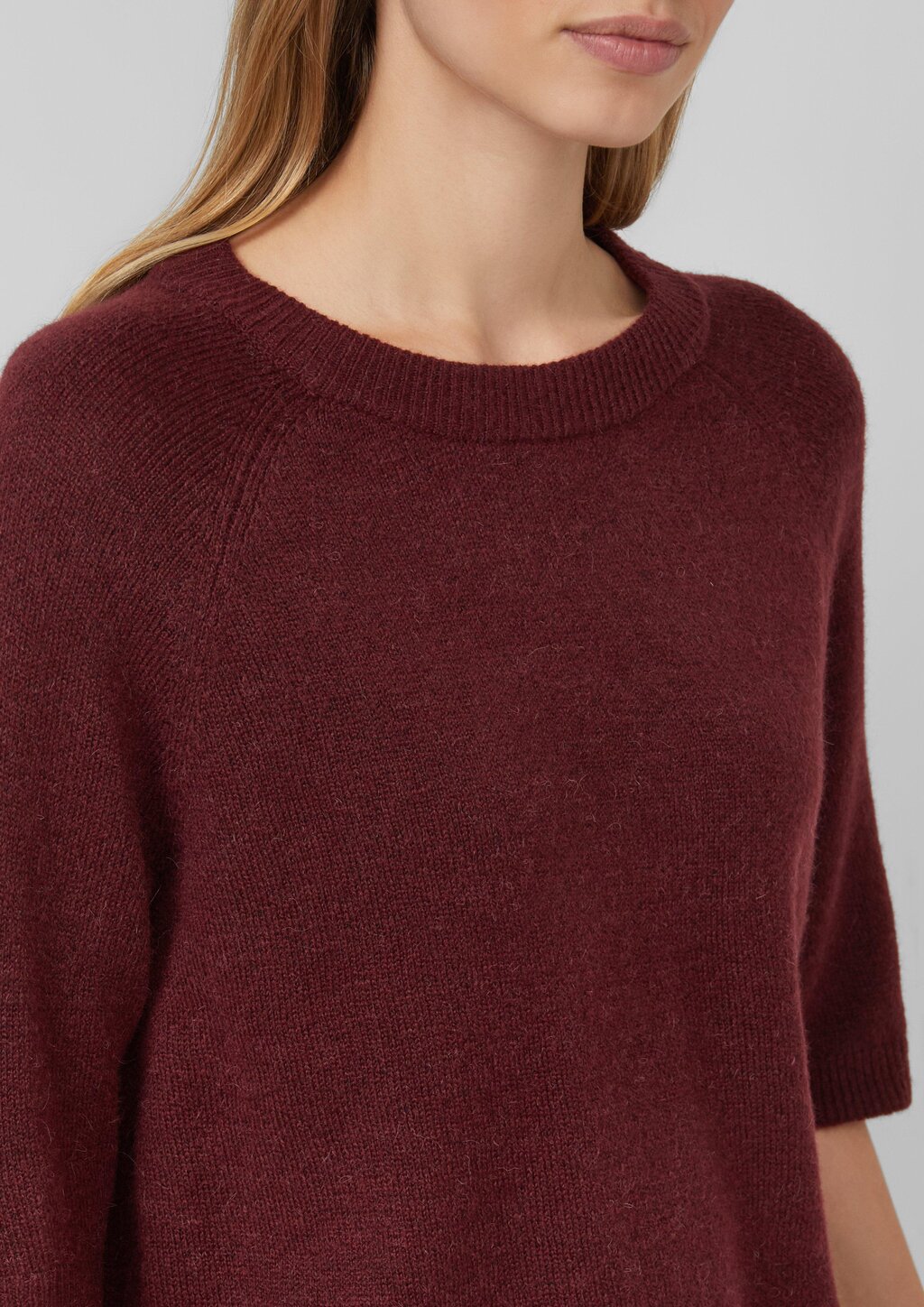 Kurzarmpullover aus Alpakamix