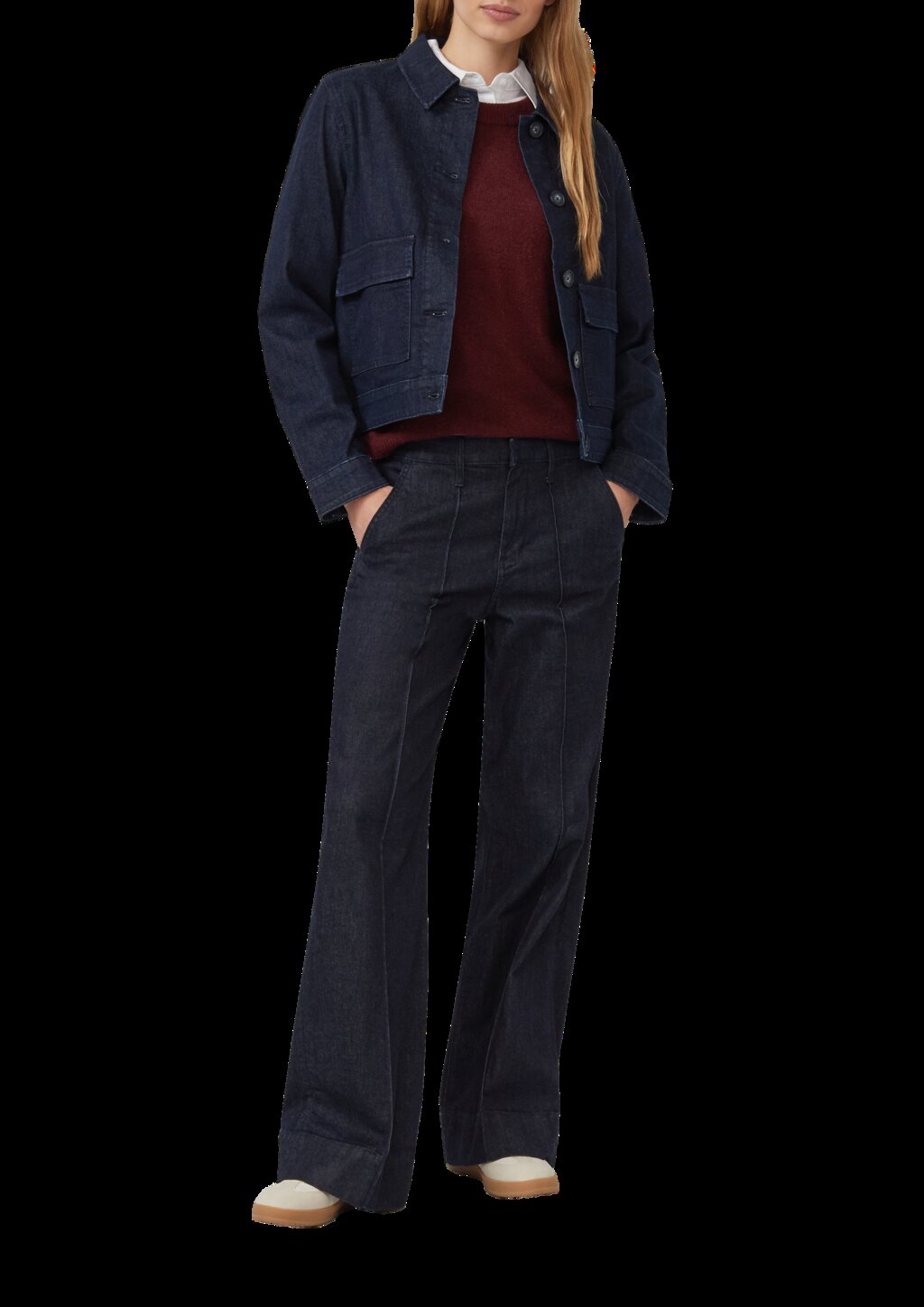 Kurzarmpullover aus Alpakamix