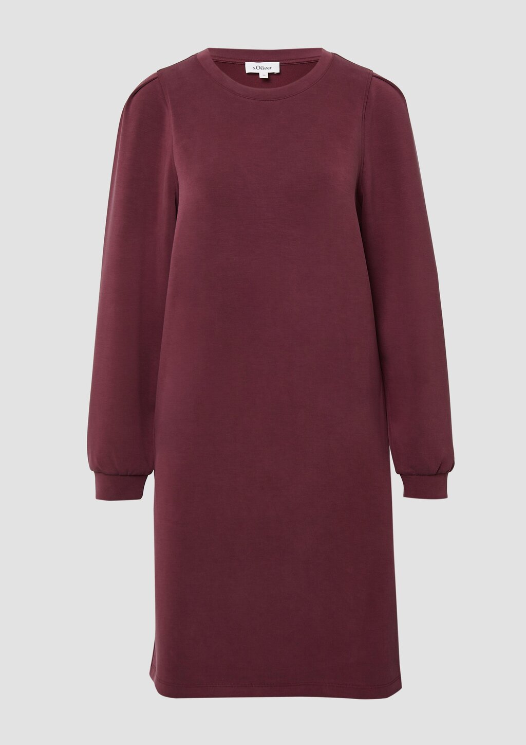 Scuba-Kleid mit Faltendetail am Arm