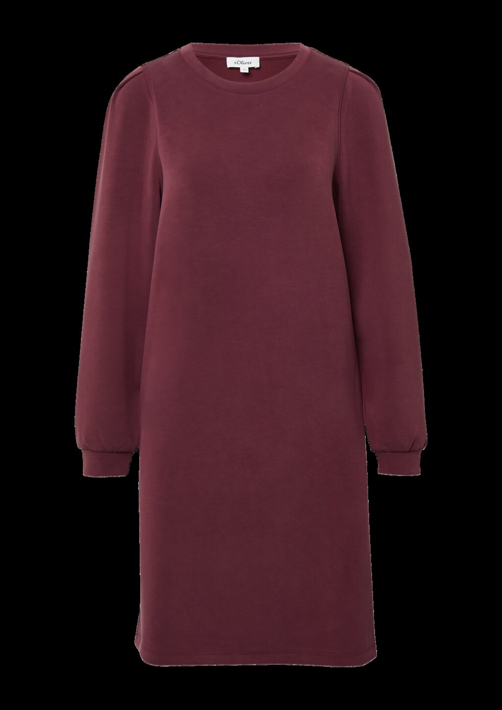 Scuba-Kleid mit Faltendetail am Arm