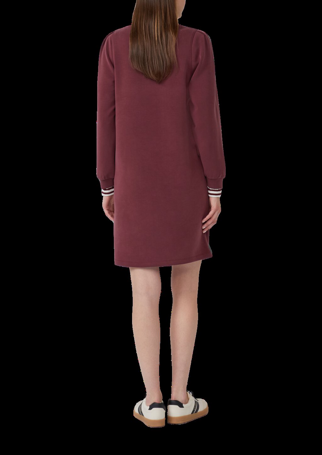 Scuba-Kleid mit Faltendetail am Arm